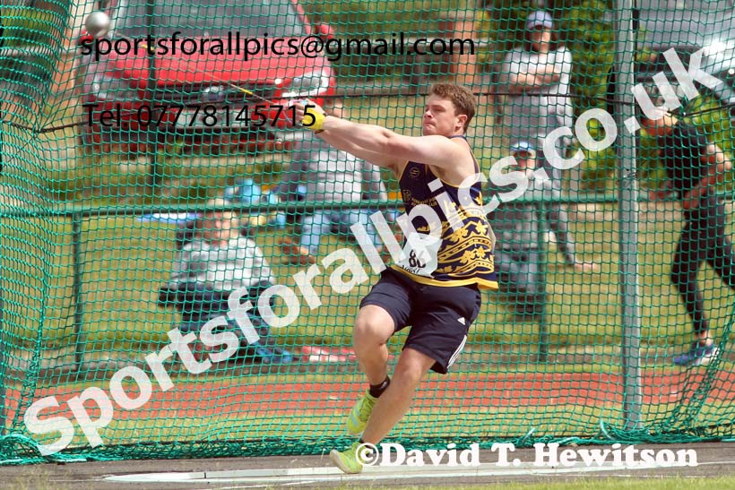 Mens hammer, 2021 Northern Senior and Under-20s Champs., Leigh. Photo: David T. Hewitson/Sports for All Pics